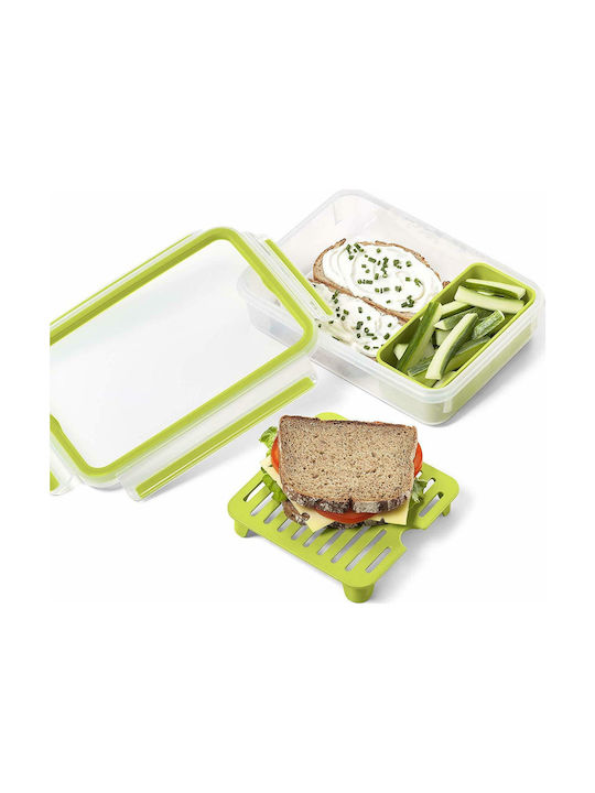 Emsa Clip & Go Δοχείο Φαγητού Πλαστικό Green 1.2lt