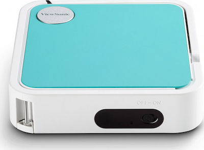 Viewsonic M1 Mini Projector Λάμπας LED με Ενσωματωμένα Ηχεία Τιρκουάζ