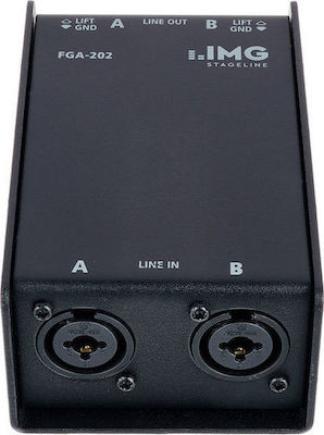 IMG Stageline FGA-202 Passive 2 Channel DI Box