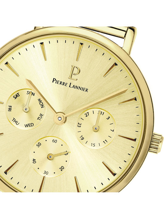 Pierre Lannier Women's Watch with Gold Metal Bracelet