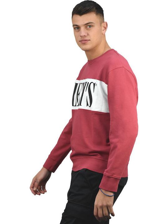 Levi's Colorblock Herren Sweatshirt Rot