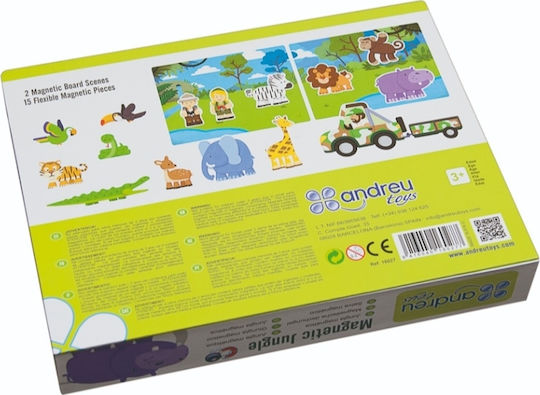 Andreu Toys Μαγνητικό Παιχνίδι Κατασκευών X Magnetic Jungle για Παιδιά 3+ Ετών