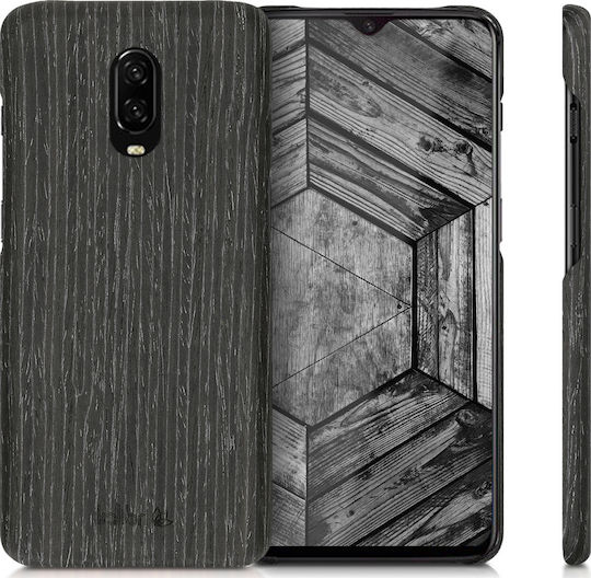 Kalibri Back Cover Ξύλινο Μαύρο (OnePlus 6T)