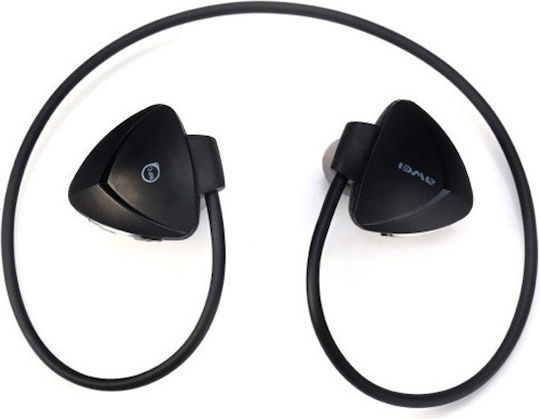 Awei A840BL In-ear Bluetooth Handsfree Ακουστικά με Αντοχή στον Ιδρώτα Μαύρα