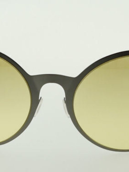 Mila ZB Women's Sunglasses with Gray Frame and Yellow Lens