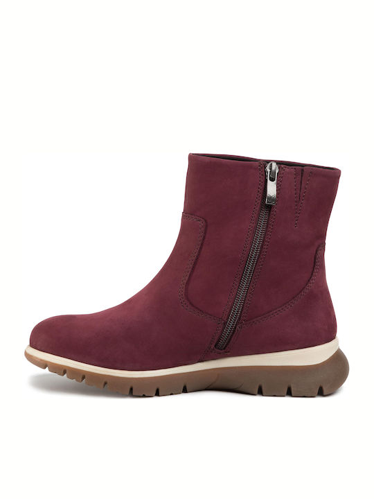 Leder Stiefeletten Damen Schwarz