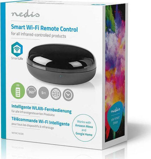 Nedis Hub Inteligent Wi-Fi / IR Compatibil cu Google Home & Alexa