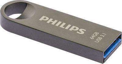 Philips Moon 64GB USB 3.1 Stick Silber