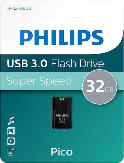 Philips Pico 32GB USB 3.0 Stick Black