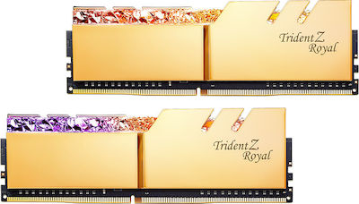 G.Skill Trident Z Royal 32ГБ DDR4 RAM с 4 модула (4x8GB) и Скорост 4000 за Настолен компютър