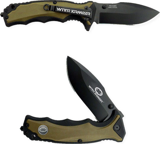 WithArmour Tiger Taschenmesser Schwarz in Hülle