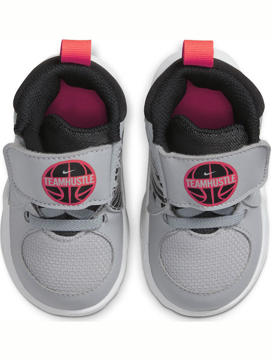 Team Hustle D 9 Kids Sports Shoes Basketball Grey