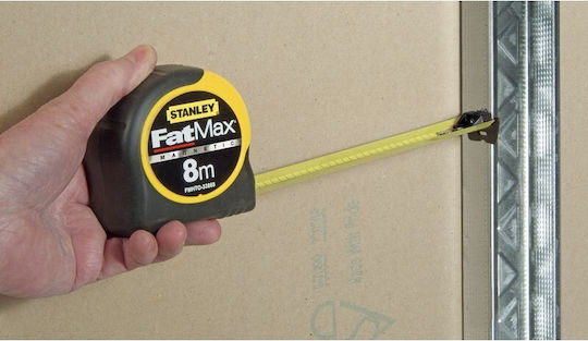 Stanley Fatmax Tape Measure with Auto-Rewind and Magnet 32mm x 8m