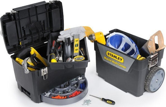 Stanley Tool Storage Plastic Wheeled Box W61.3xD37.5xH41.9cm 1-97-503