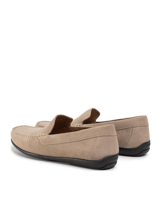 U Ascanio A Wildleder Herren Mokassins in Beige Farbe