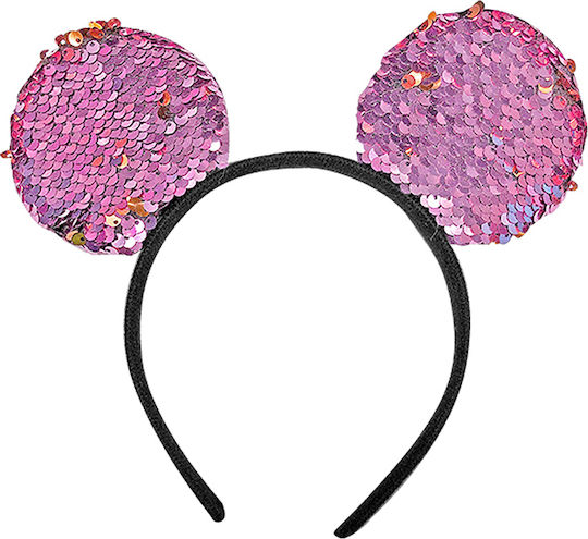 Headband Ears with Magic Sequins Carnival Headband with Sequins 1pcs (Μiscellaneous Colors)