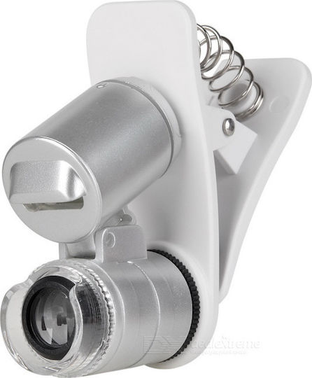 CM1085 Phone Camera Lens Set Microscope 60x in Silver Colour