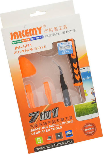 Jakemy Set de instrumente pentru Service-ul de Telefonie Mobilă 7buc JM-S81