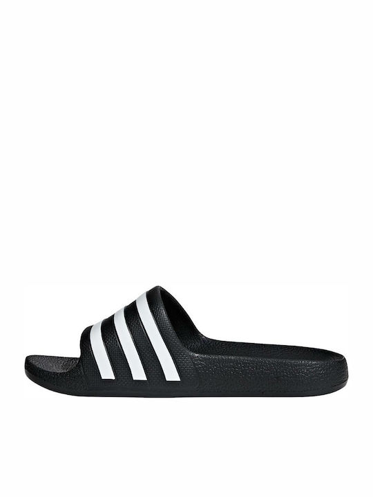 Kids' Slides Black Adilette Aqua