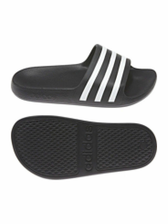 Kids' Slides Black Adilette Aqua