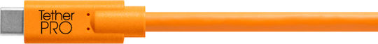 Tether Tools TetherPro USB 2.0 Cable USB-C male - micro USB-B Πορτοκαλί 4.60m CUC2515-ORG