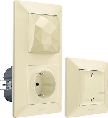 Legrand Valena Life Connected Starter Pack Single Power Socket Wi-Fi Connected Automatic Terminals Beige