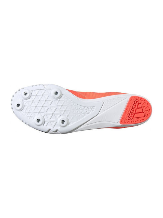 Distancestar Sport Shoes Spikes Signal Coral / Silver Metallic