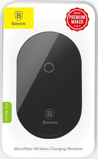 Baseus Qi Charging Receiver Microfiber micro USB-B in Black color