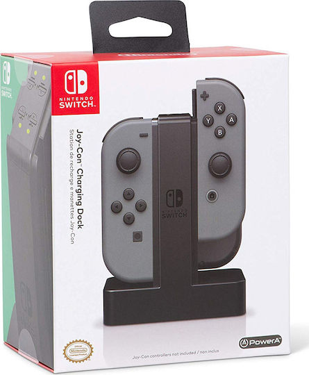 PowerA Joy-Con Charging Dock Βάση για 4 χειριστήρια Switch Πράσινη