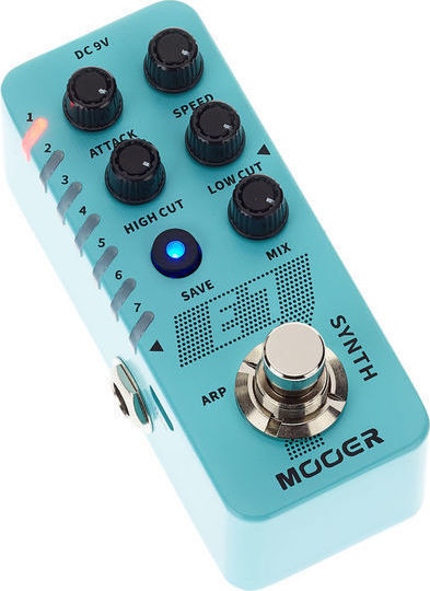 Mooer E7 Polyphonic Guitar Πετάλι Effect Synthesizer Ηλεκτρικής Κιθάρας και Ηλεκτρικού Μπάσου