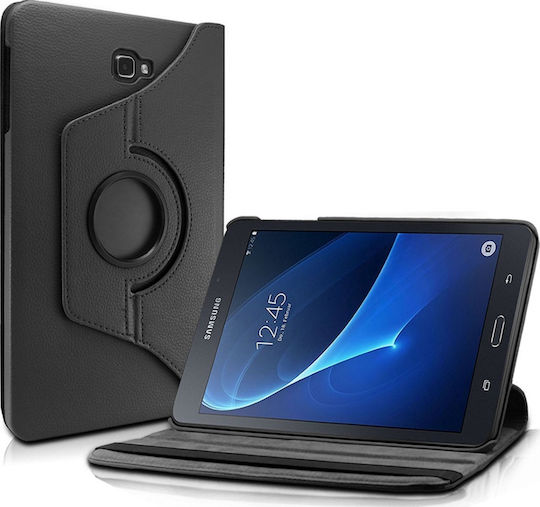 Husă Flip Cover Rotativă Neagră (Galaxy Tab A 10.1 2016)