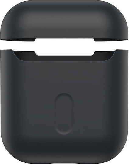 Baseus Super Thin Case Silicone in Black color for Apple AirPods 1 / AirPods 2