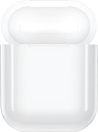 Hoco CW18 Θήκη Σιλικόνης σε Λευκό χρώμα για Apple AirPods