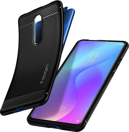 Spigen Rugged Armor Задна корица Силикон Черен (Xiaomi Mi 9T / 9T Pro - Xiaomi Mi 9T / 9T Pro) S53CS26403