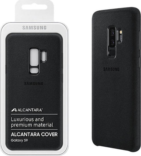 Samsung Alcantara Cover Задна корица Пластмаса Черен (Galaxy S9)