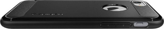 Spigen Rugged Armor Back Cover Σιλικόνης Μαύρο (iPhone 8/7 Plus)