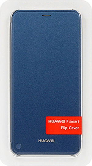 Huawei Flip Cover Book Δερματίνης Μπλε (Huawei P Smart)