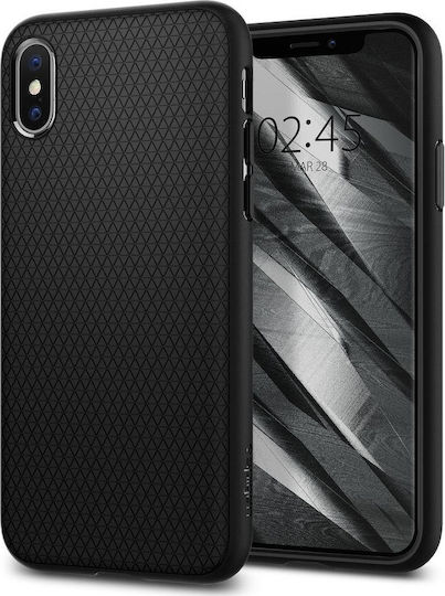 Spigen Liquid Air Back Cover Σιλικόνης Μαύρο (iPhone X / Xs)