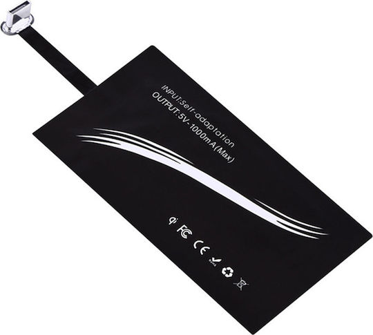 Qi Charging Receiver USB-C in Black color