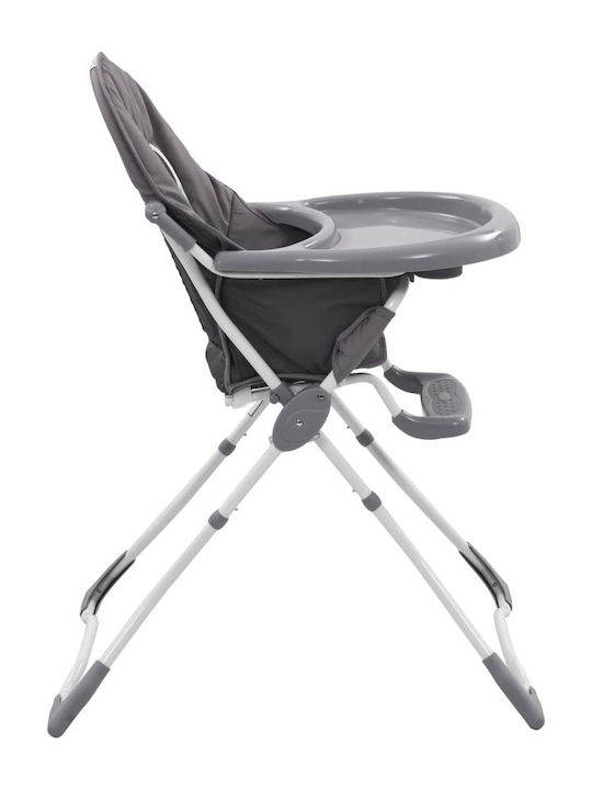 vidaXL Foldable Baby Highchair Gray