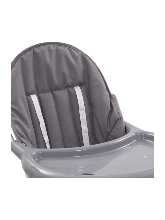 vidaXL Foldable Baby Highchair Gray