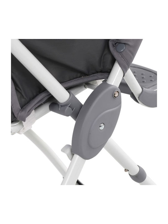 vidaXL Foldable Baby Highchair Gray
