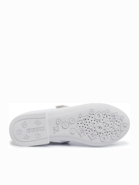 Kids Anatomic Ballerinas Plie with Hoop & Loop Closure White