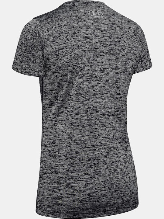 Women's T-shirt Black/Metallic Silver