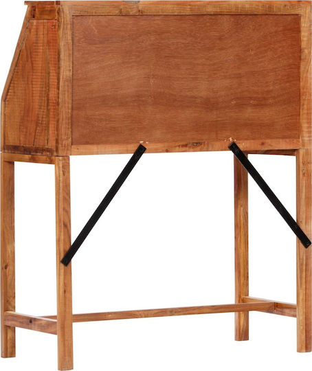 Secretar De Birou Din Lemn Masiv Bej 107x40x90cm
