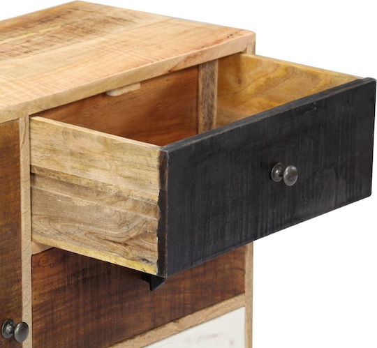 Chest of Drawers of Solid Wood with 3 Drawers 88x30x73cm