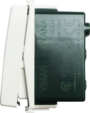 Vimar Plana Recessed Wall Switch Commands Single Without Frame Aller Retour White