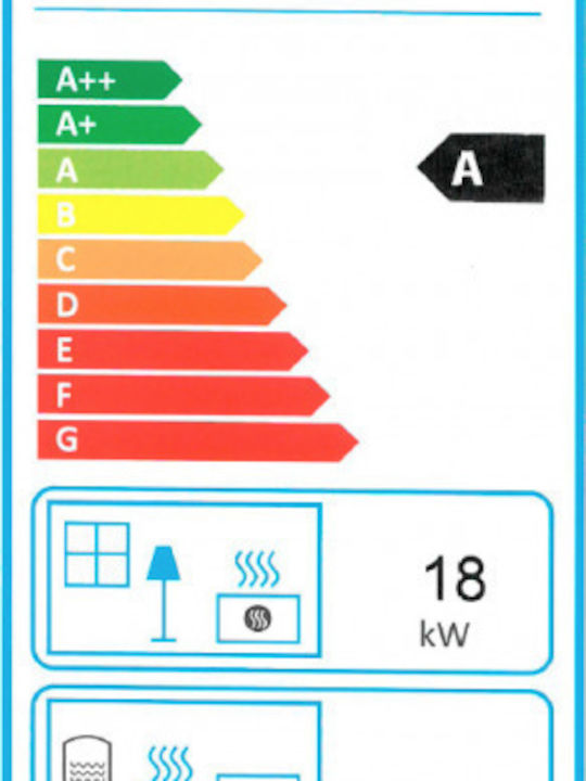 Salgueda Saphire E865-MN3 Șemineu cu inserție Caseta Lemn Ventilație 18kW Drept cu o ușă care se deschide