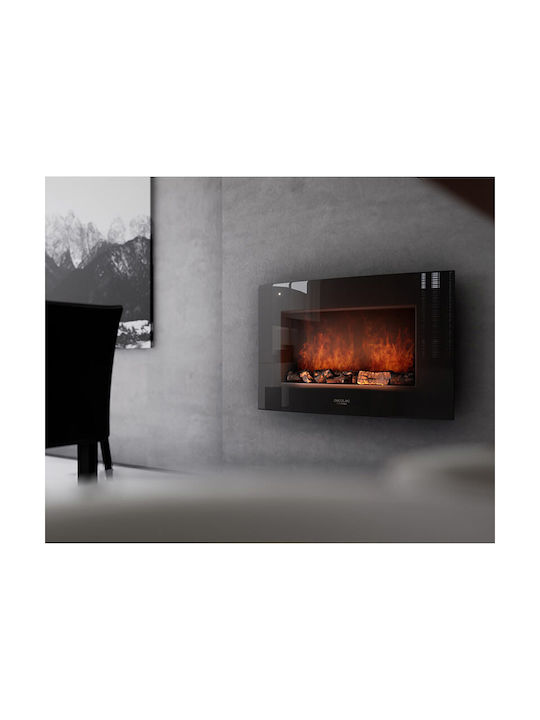 Cecotec Ready Warm 2200 Wall Mounted Electric Fireplace 2000W 56x39.8cm Black