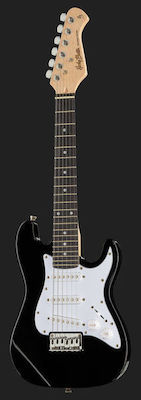 Harley Benton ST-Junior Standard Series Ηλεκτρική Κιθάρα 6 Χορδών με Ταστιέρα Roseacer και Σχήμα ST Style Black High Gloss